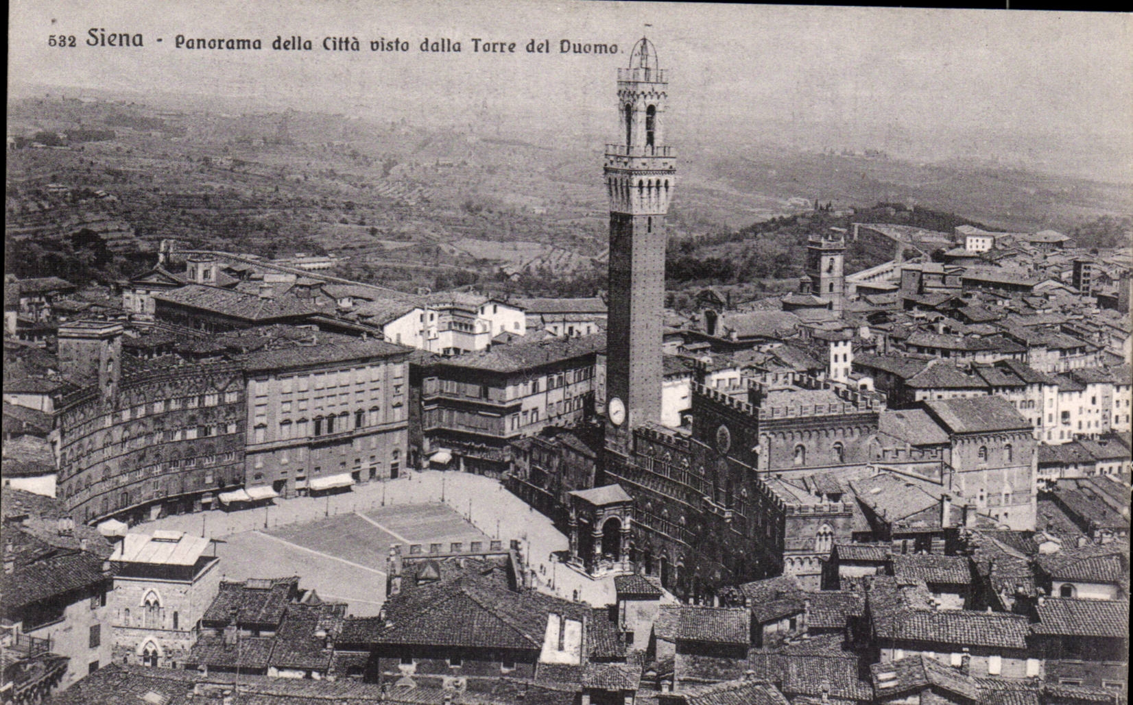 CPA Italie Italia Siena Panorama della Cita visto dalla Torre del Duomo