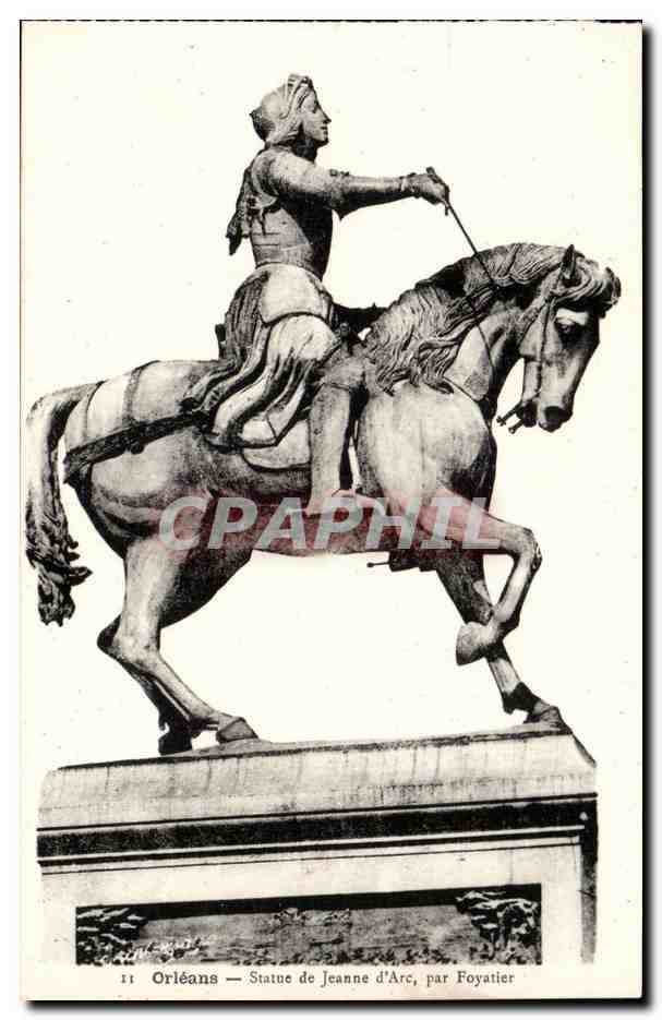 CPA Orleans Statue de Jeanne d'arc par Foyatier