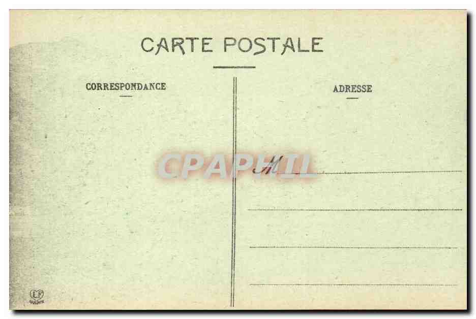CPA Luchon Route de la vallee du Lys Passerelle inferieure du gouffre de Bonneau — Verso