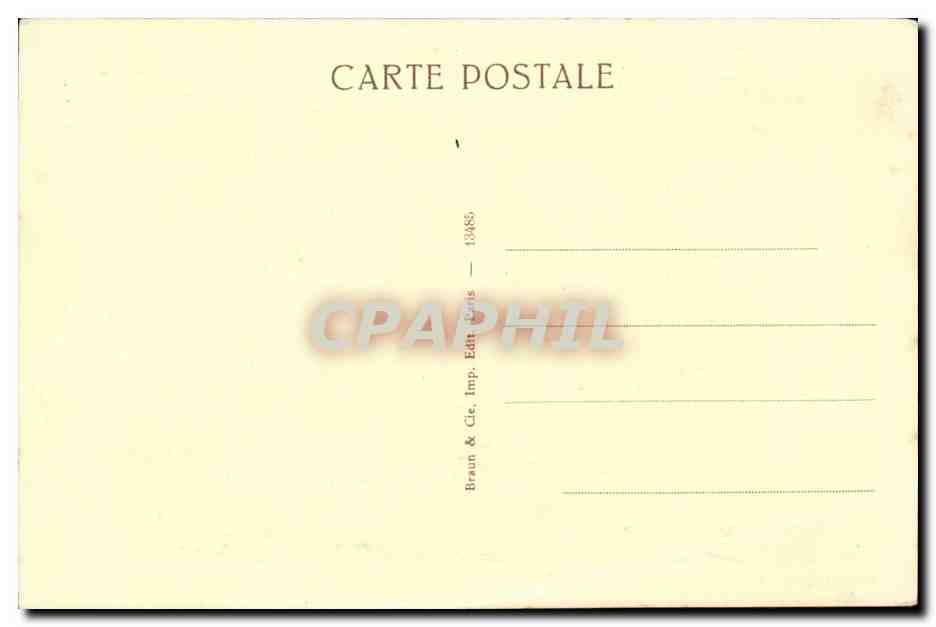 CPA Musee du Luxembourg P Cezanne L'Estaque — Verso