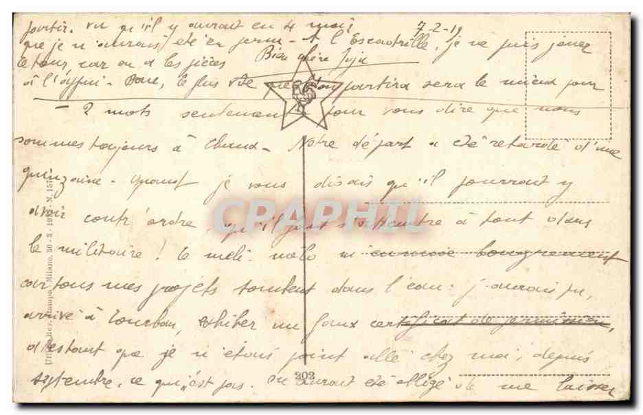 CPA Paysage — Verso