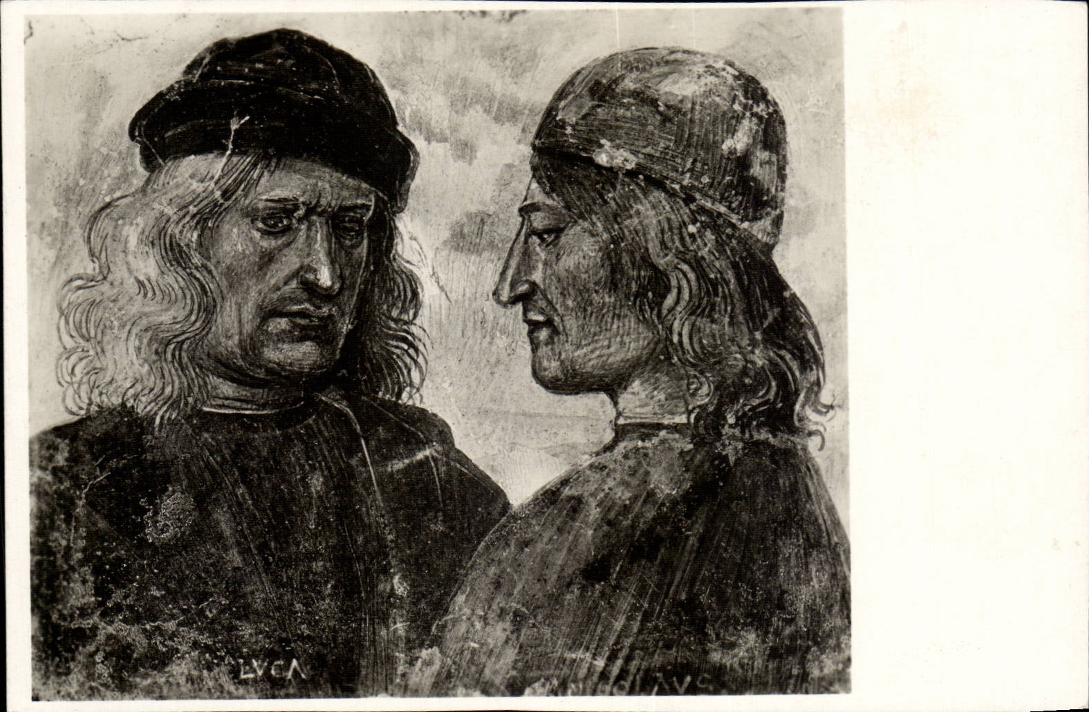 CPA orvieto Museo dell Opera del Duomo Ritratti di Luca Signorelli e nicolo Vitelli