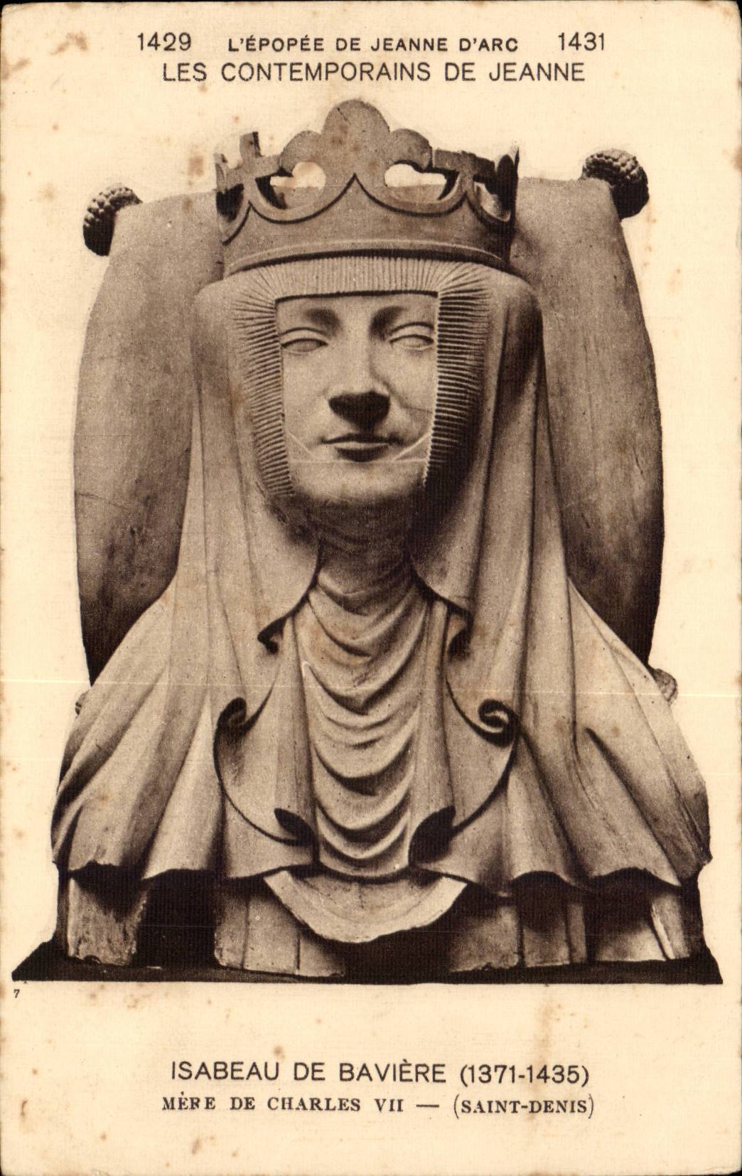 Statue de Isabeau de Bavière — mère de Charles VII — Saint-Denis