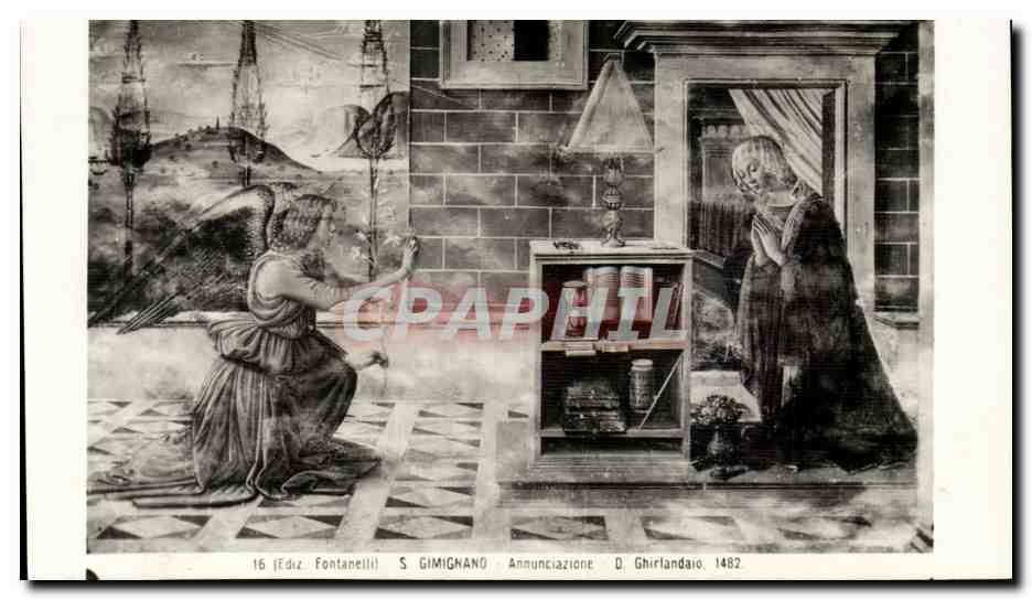 CPA Gimignano Annuncizione 