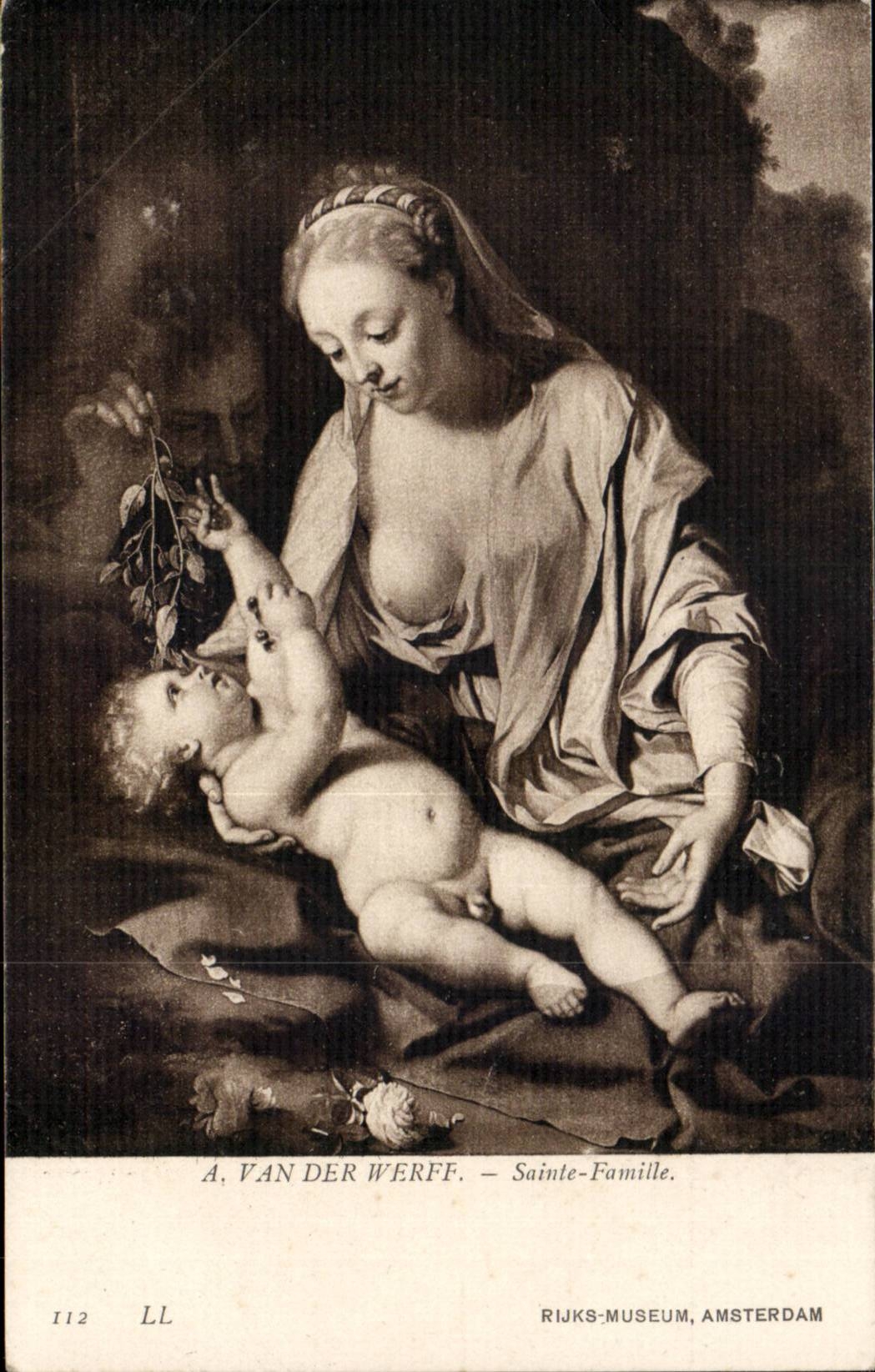 CPA A Van der Werff Sainte Famille