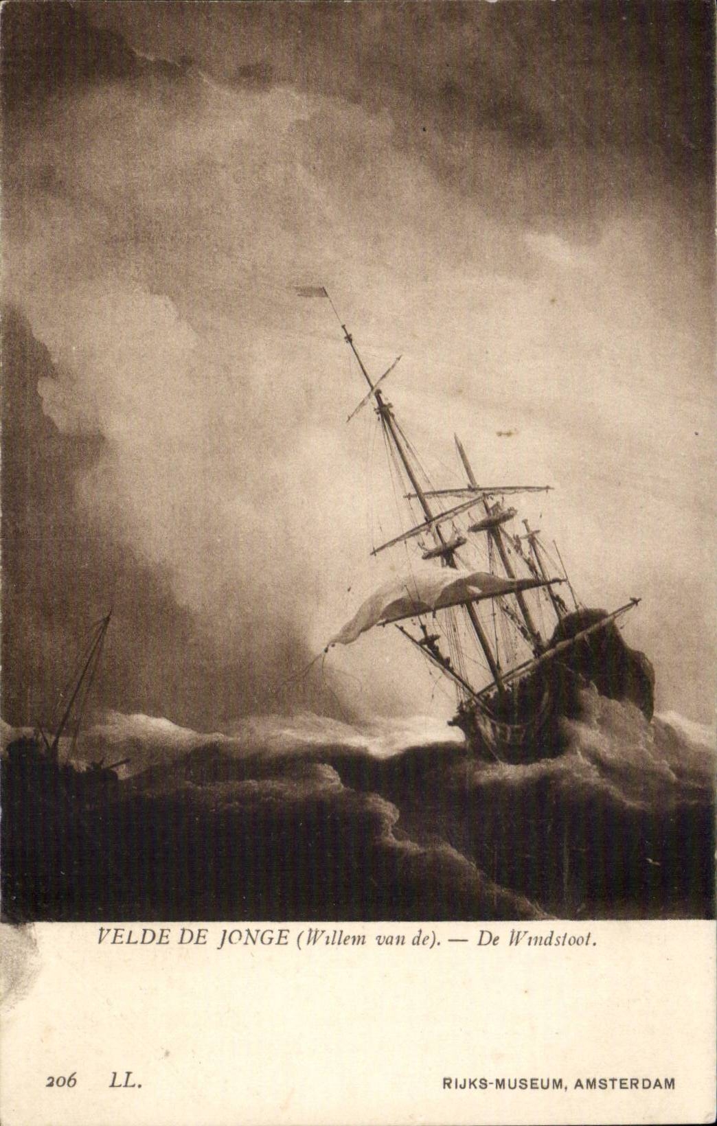CPA VElde de Jonge (Willem van de) De Windstoot (bateau)