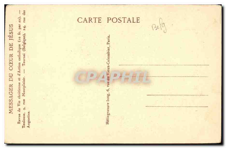 CPA Peuple Chante Noel ! Julien de Vriendt — Verso