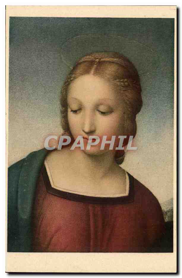 CPA Madonna del CArdellino Raffaello Galleria Uffixi Firenzo