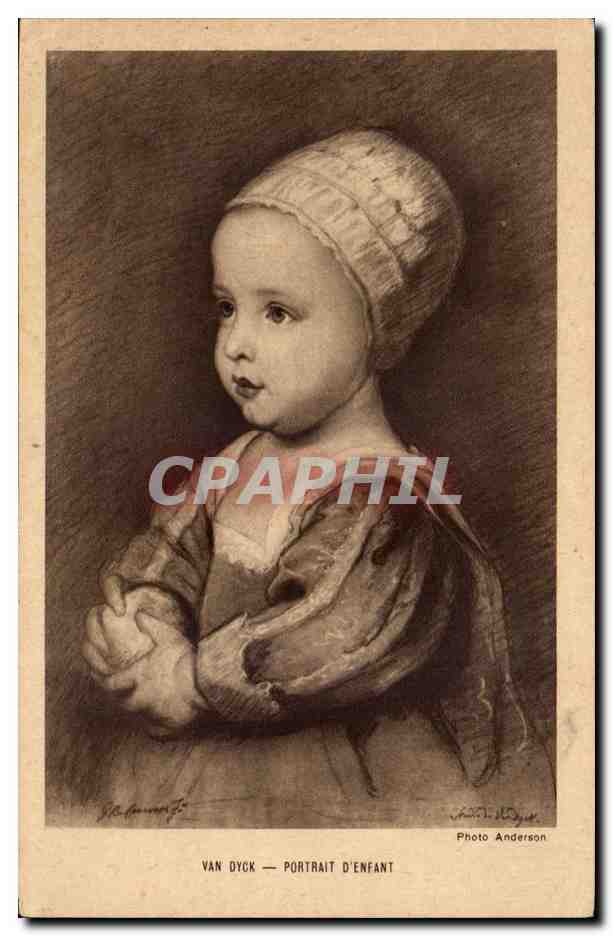 CPA Van Dyck Portrait d'enfant
