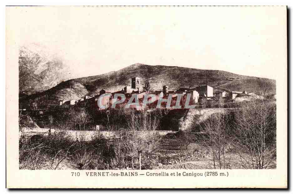 Vernet les Bains CPA Corneilla et la Canigou (2785m)