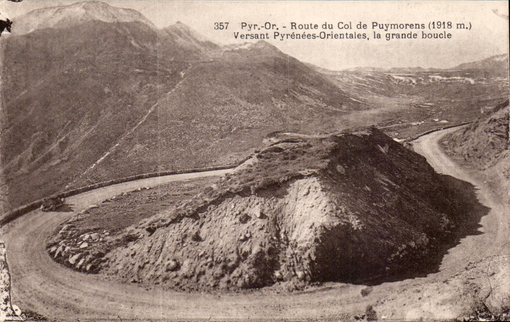 CPA Route du col de Puymorens Versant Pyrenees orientales la grande boucle