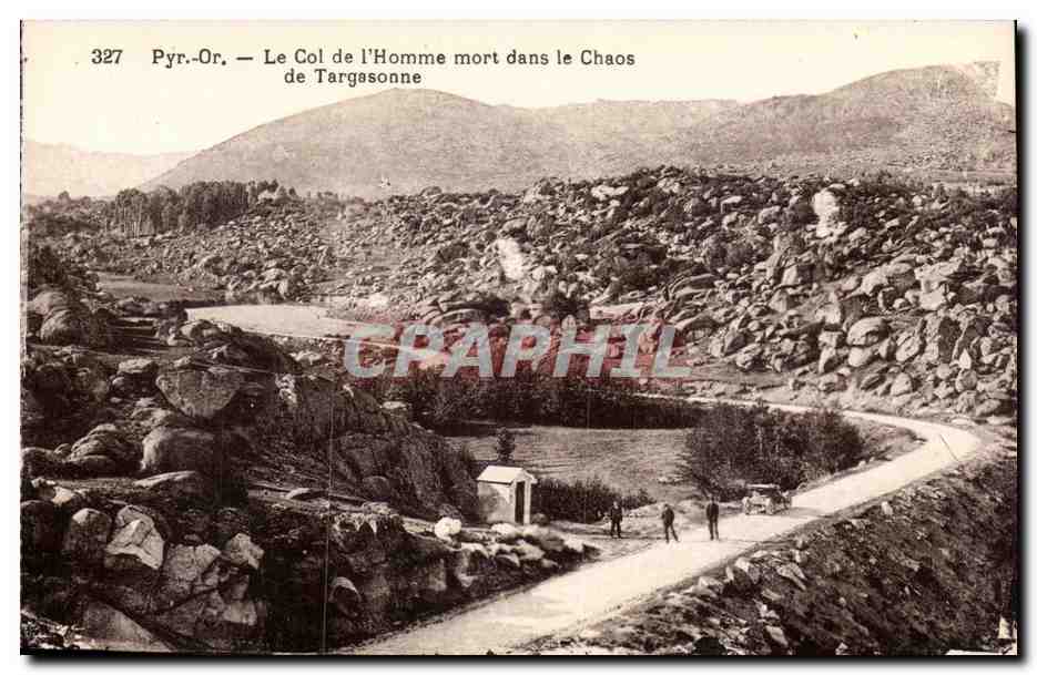 CPA Le col de l'homme mort dans le chaos de Targasonne