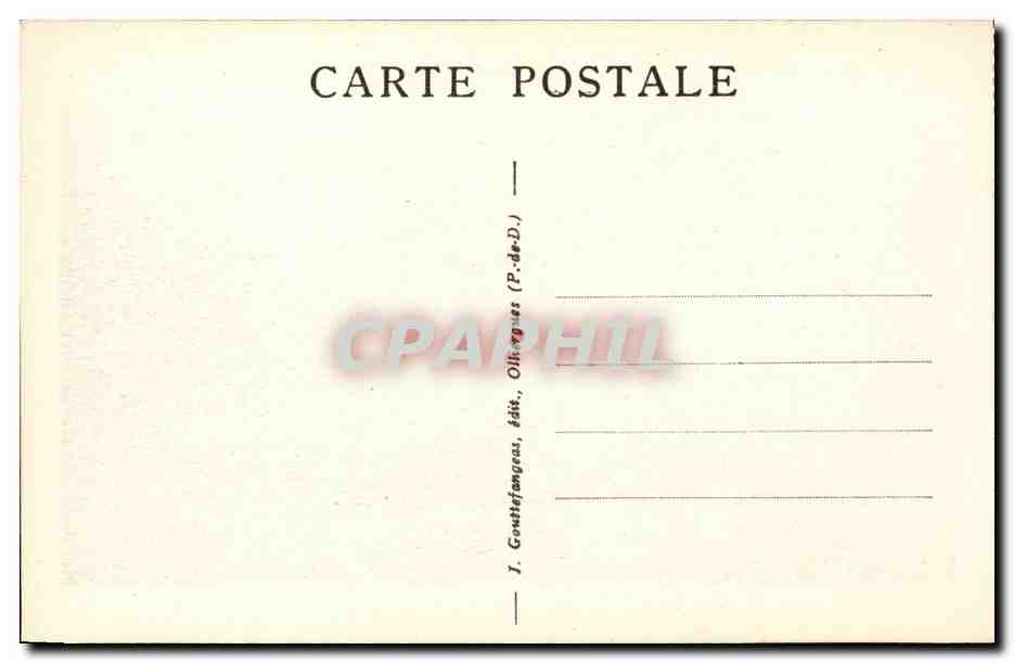 CPA Le mont Dore Paysage Vallee d'enfer (vaches) — Verso