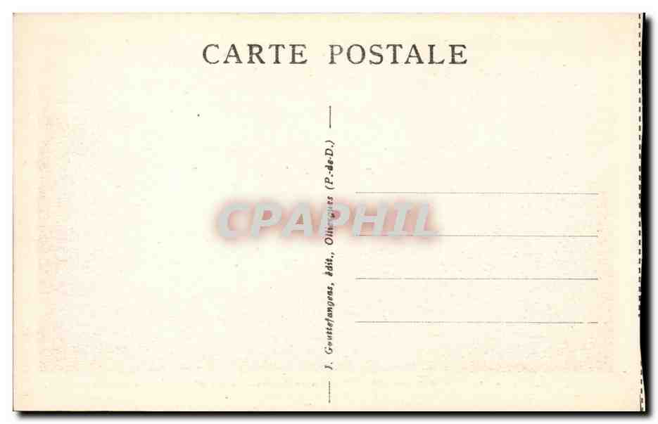 CPA Le mont Dore Vallee de la Dordogne et chaine du SAncy — Verso