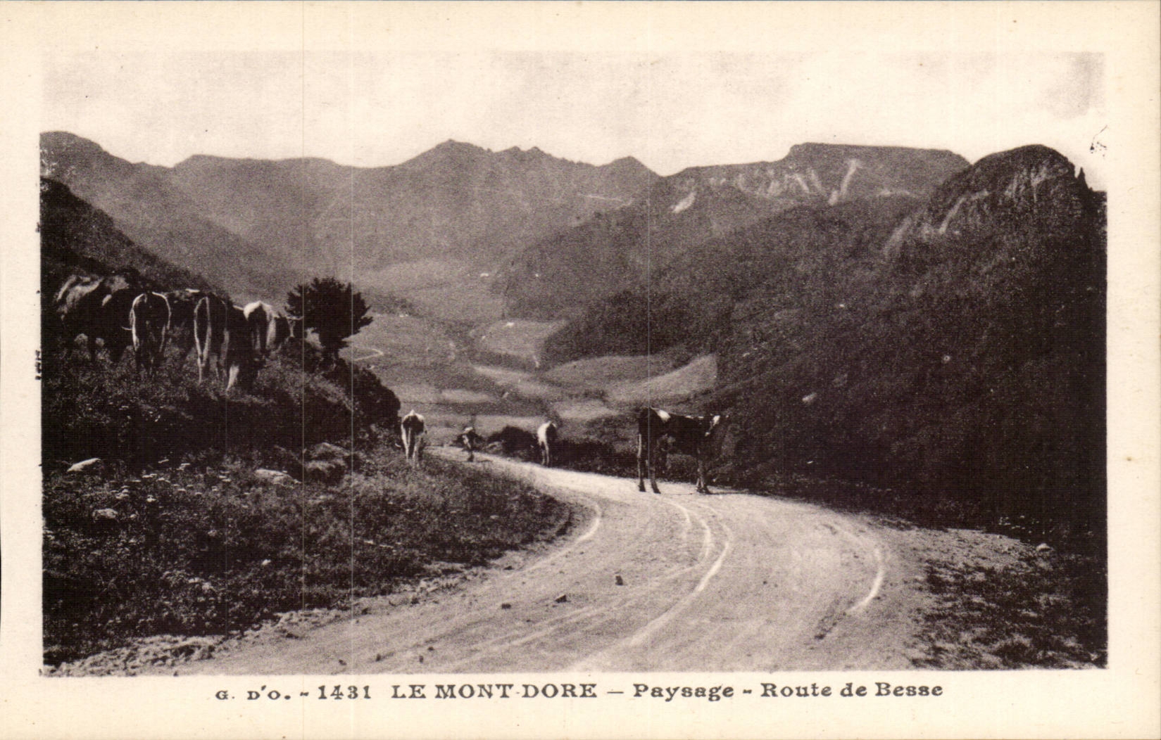 Le Mont-Dore — Paysage — Route de Besse — g. d'o. - 1431