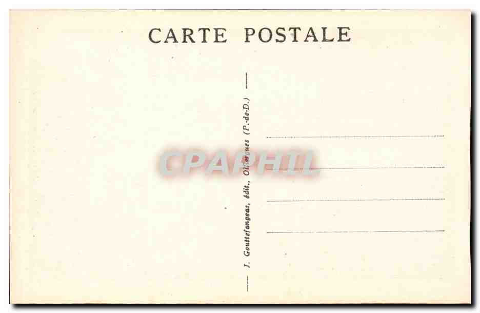LE MONT-DORÉ - Cascade du Queureuilh — G. D'O - n° 923 — Rückseite