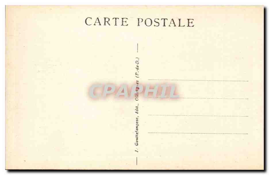 CPA Auvergne Le Mont Dore Vue generale — Rückseite