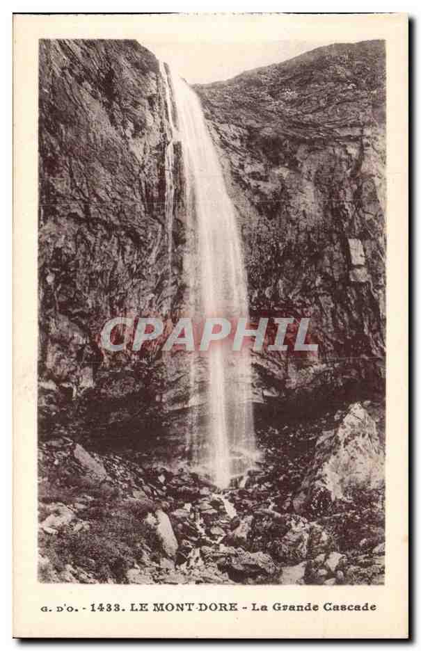 CPA Auvergne Mont Dore La grande cascade