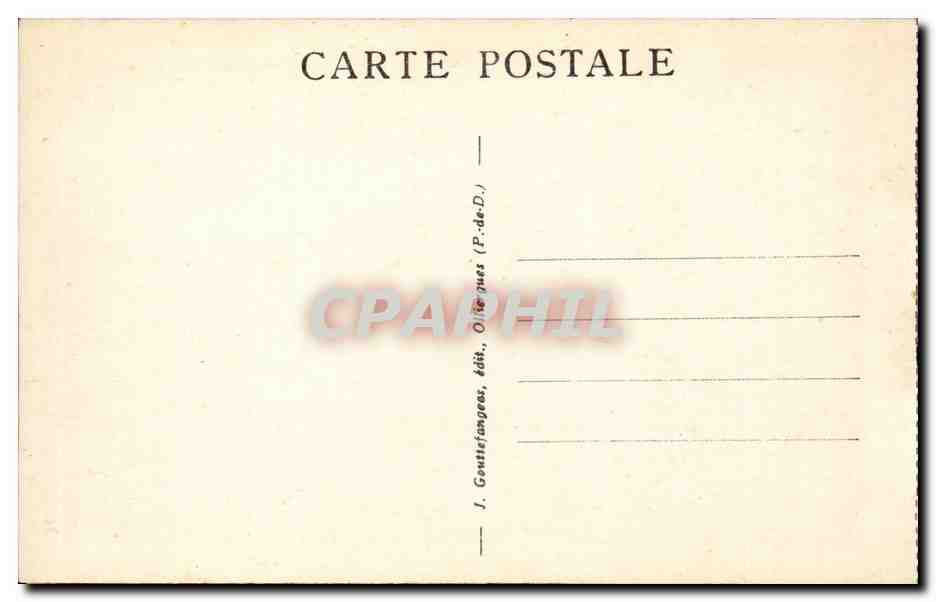 CPA Auvergne Mont Dore Vue generale — Rückseite