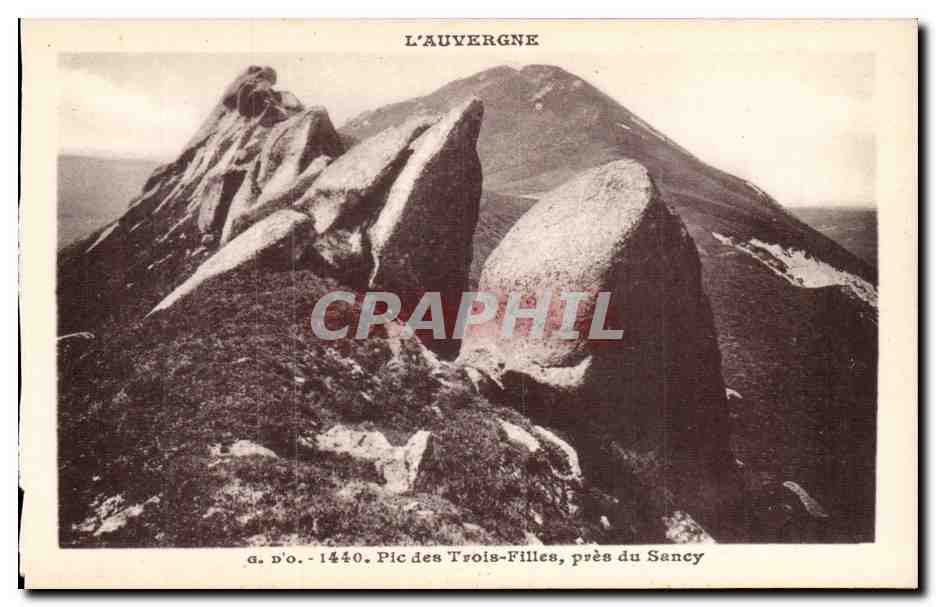 CPA Auvergne Pic des Trois Filles pres du Sancy