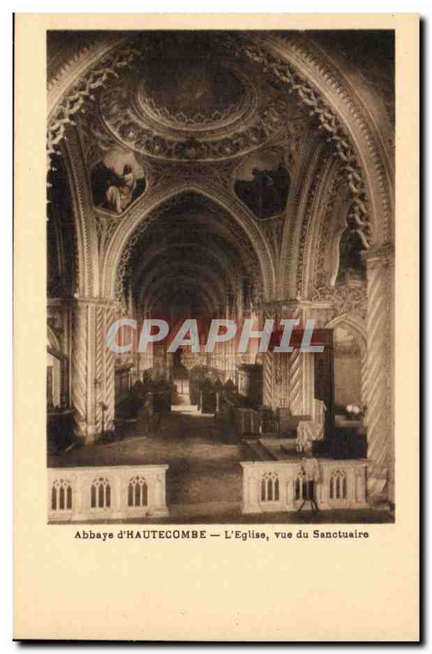 Abbaye d'HAUTECOMBE — L'Église, vue du Sanctuaire