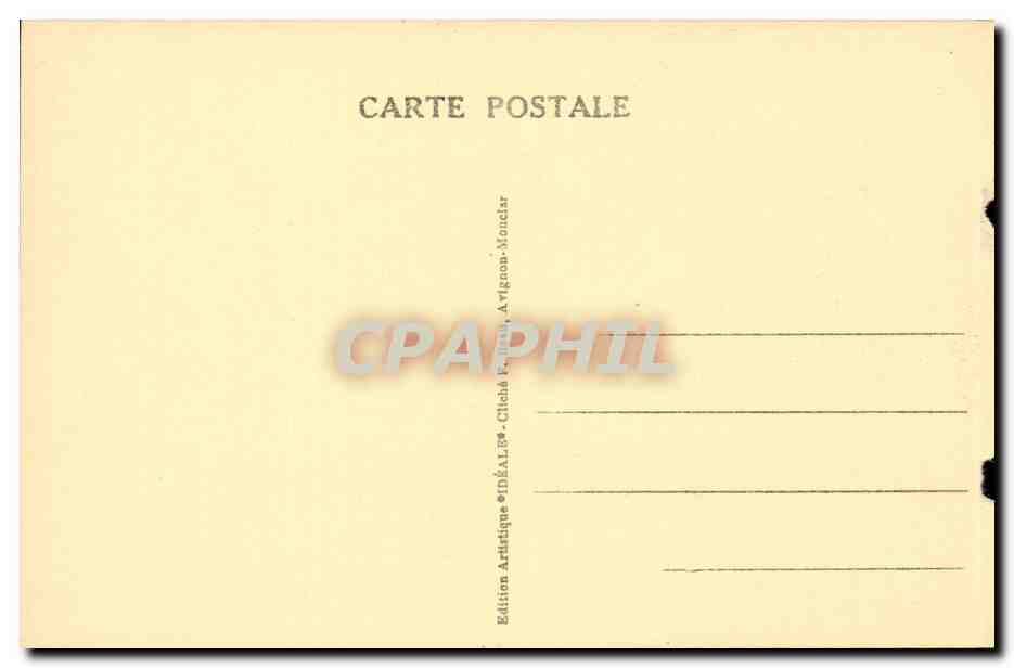 Avignon- Palais des Papes vu du Clocher - CPA  — Verso
