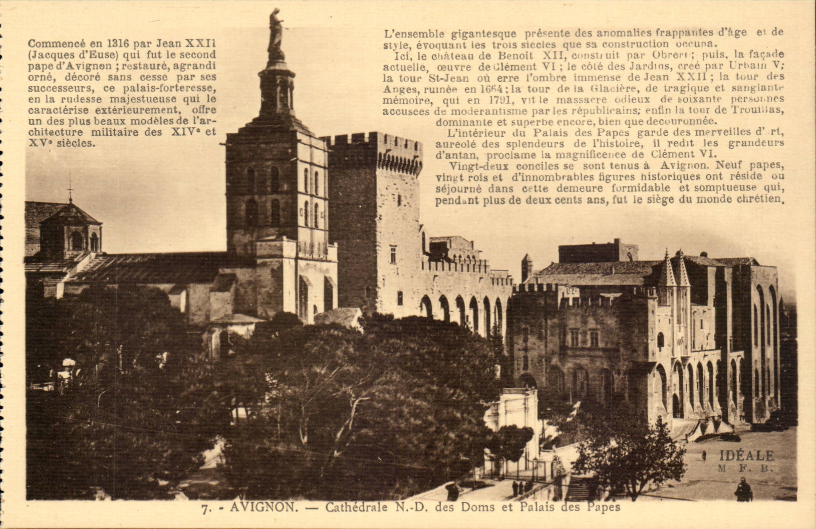 Avignon — Cathédrale N.D. des Doms et Palais des Papes