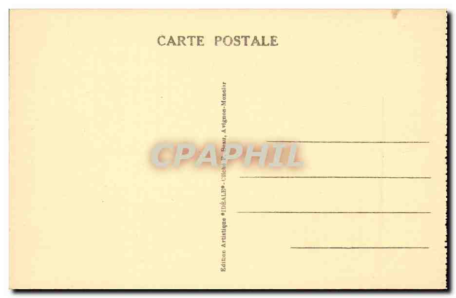 Avignon- Palais des Papes - Cour d'Honneur - CPA  — Verso