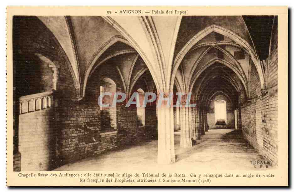 Avignon- Palais des Papes - Chapelle Basse des Audiences - CPA 