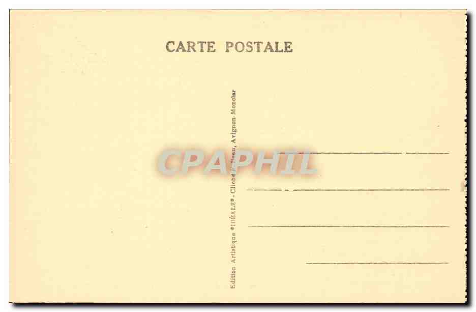 Avignon- Palais des Papes - Chapelle Basse des Audiences - CPA  — Verso