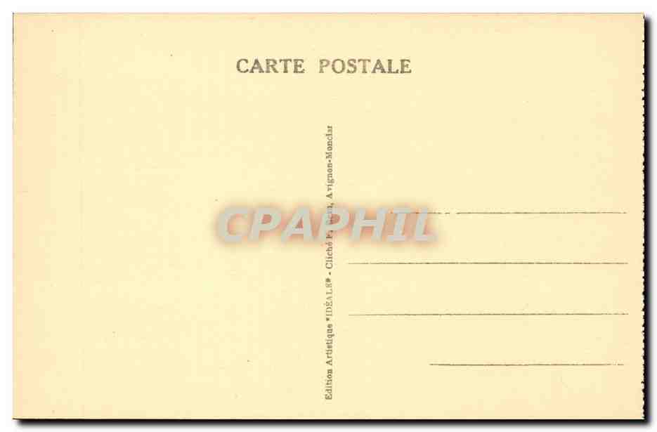 Avignon- Pont St Benezet - CPA  — Verso
