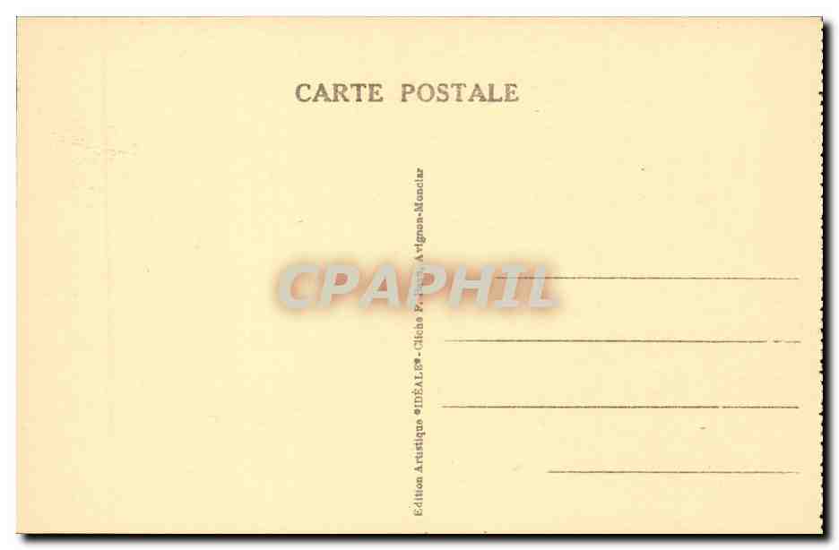 Avignon- Pont St Benezet - Chanson - musique - CPA  — Verso