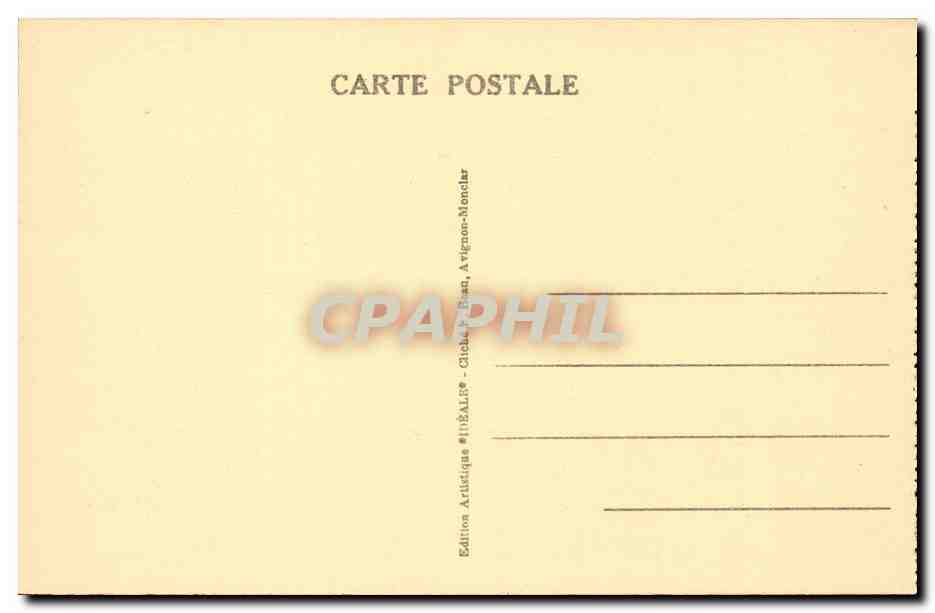 Avignon- Pont Suspendu inaugure en 1809 - CPA  — Rückseite