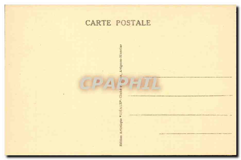 Avignon — Tourelles de la Porte Jaurès (entrée principale de la Ville) — Édition Artistique IDÉAL Bé-Cliché-Manciar — Back