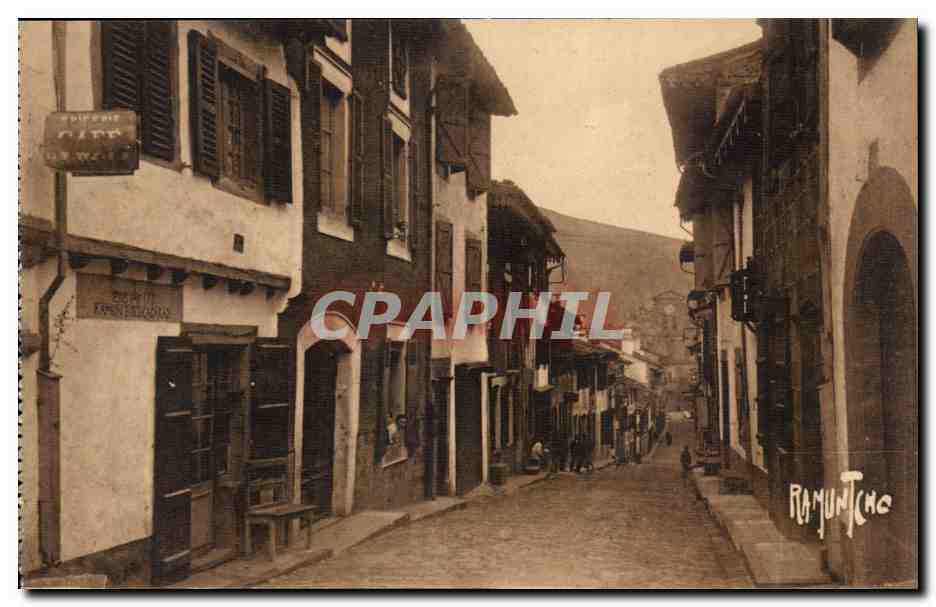 St-Jean-Pied-de-Port — Rue d’Espagne — Éditions Artistiques Raymond Bergevin