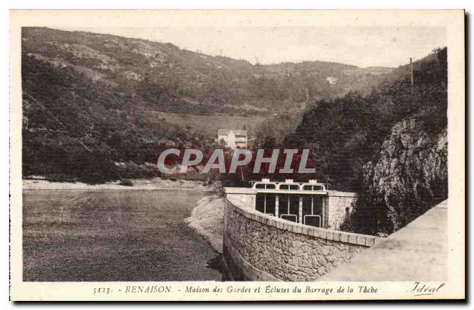 Renaison - Maison des Gardes et Ecluses du Barrage de la Tache - CPA 
