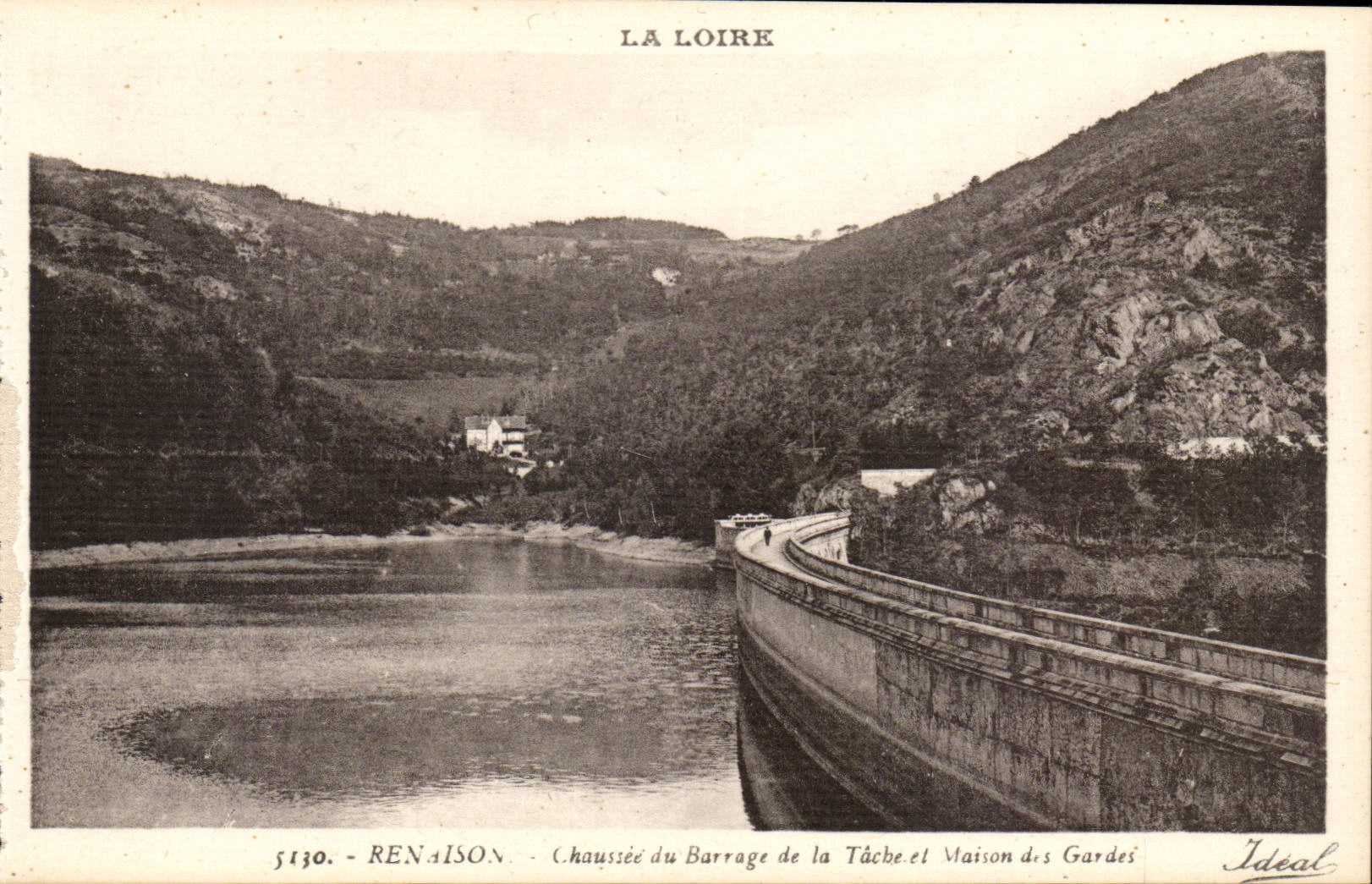 Renaison - Chausee du Barrage de la Tache et Maison des Gardes - CPA 