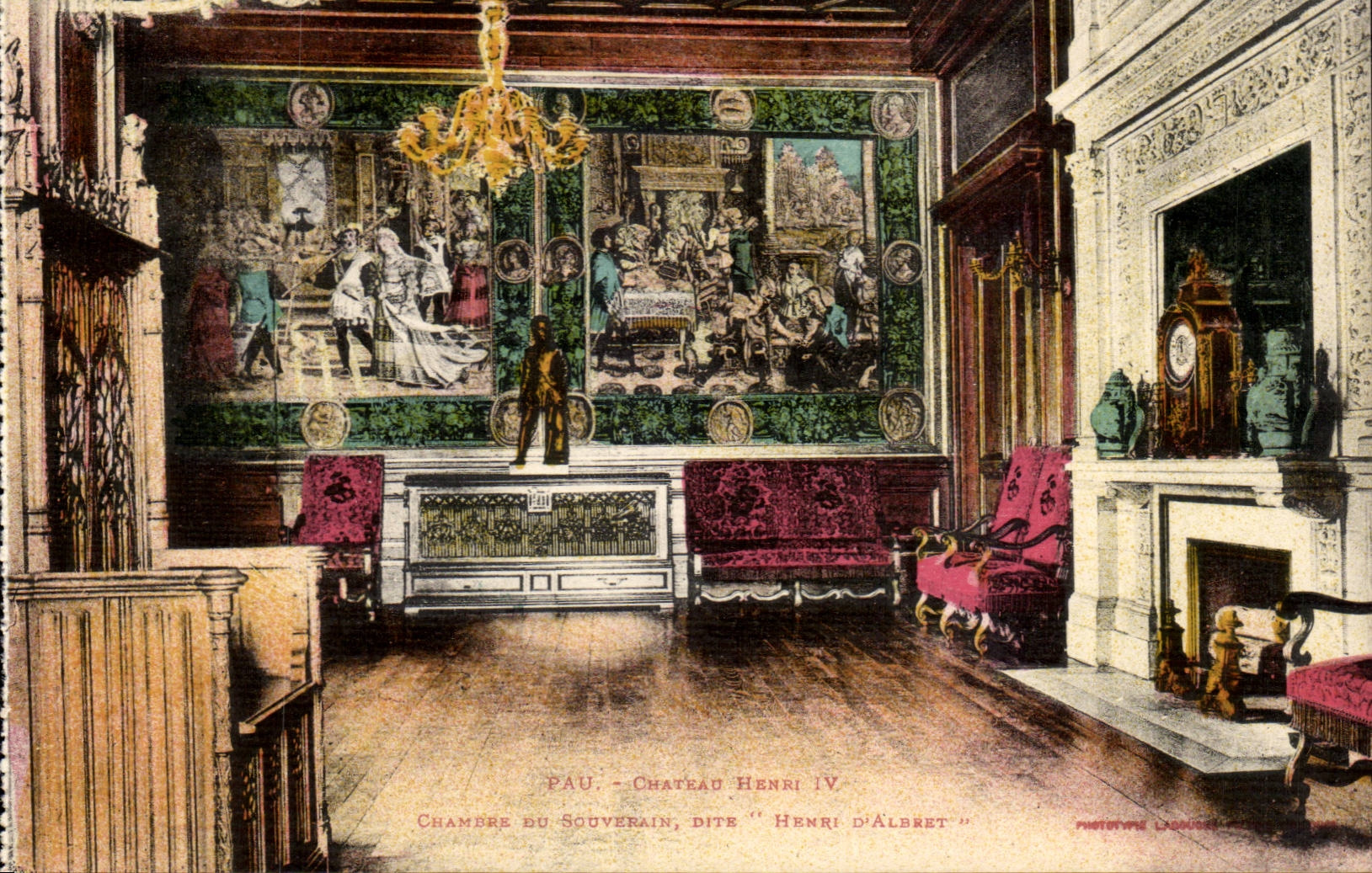 Pau - Château Henri IV - Chambre du Souverain dite 'Henri d'Albret'