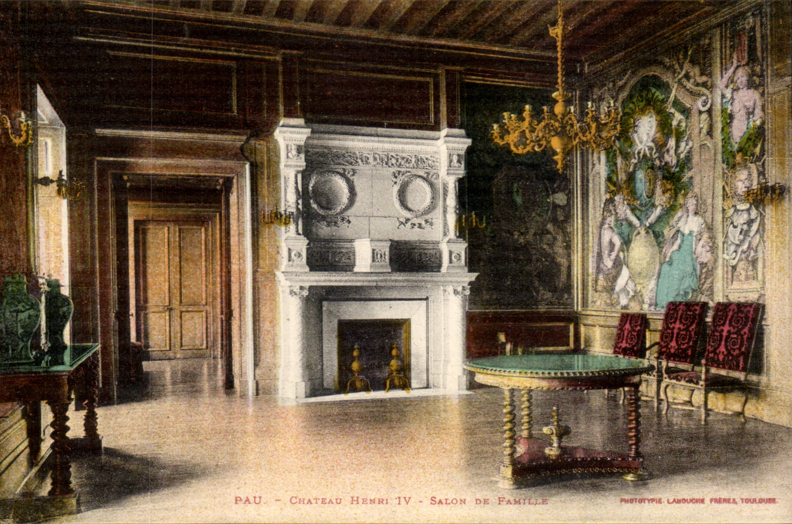 Pau - Chateau Henri IV - Salon de Famille CPA 