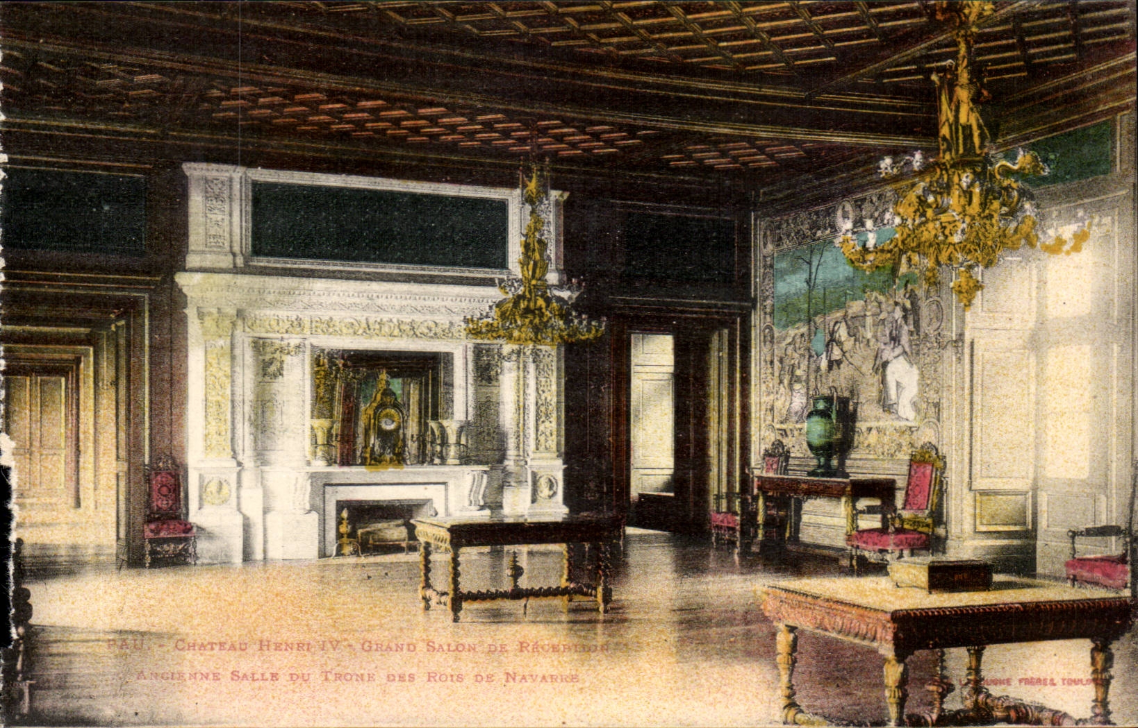 Pau - Chateau Henri IV - Grand Salon - Ancien Salle de Trone CPA 