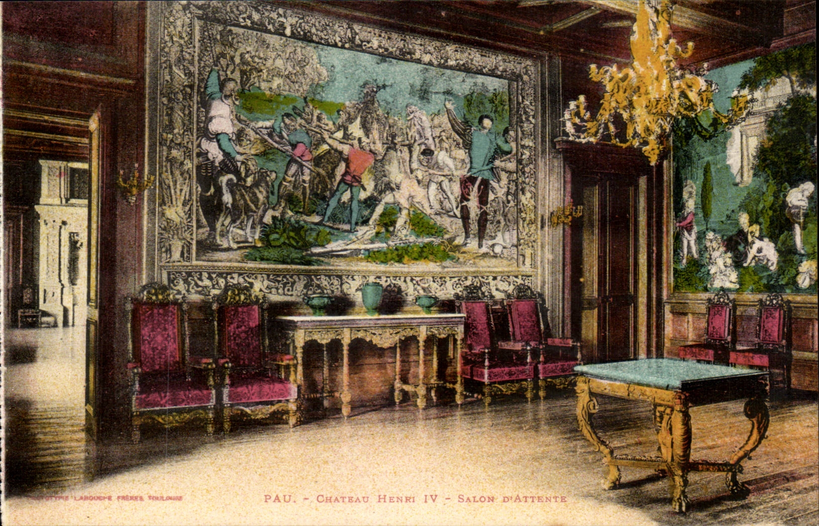 Pau - Chateau Henri IV - Salon d'Attente CPA 