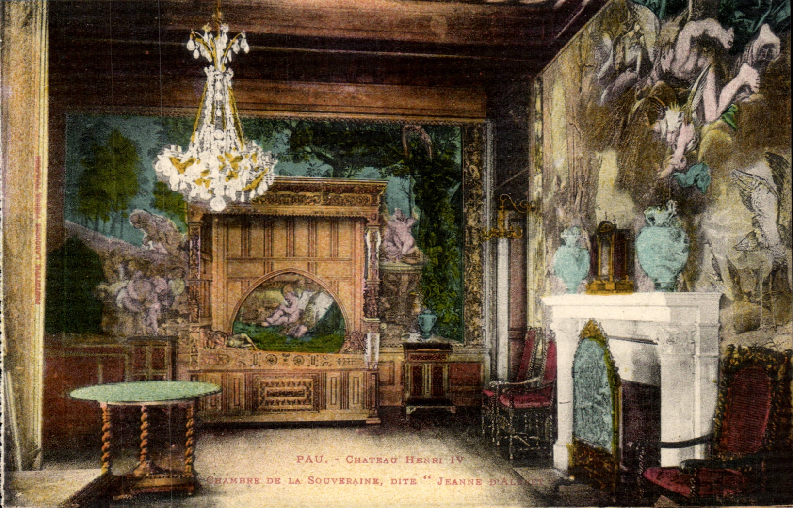 Pau - Chateau Henri IV - Chambre de la Souveraine CPA 