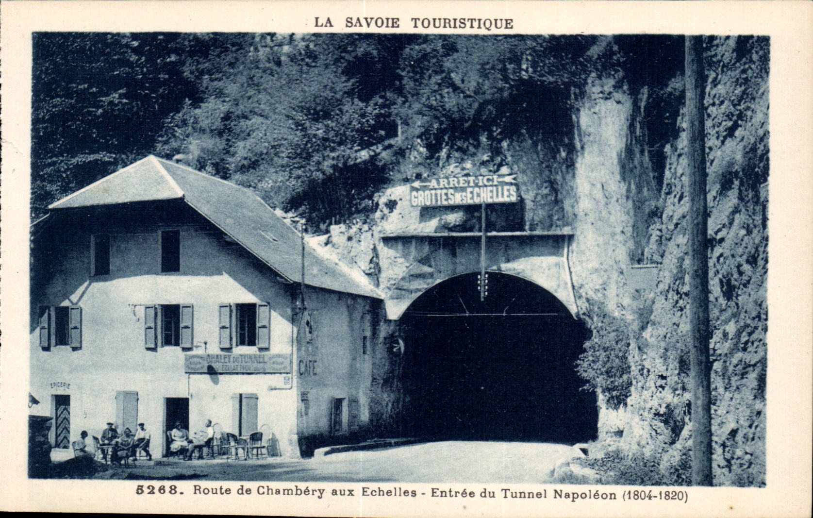 Chambery - Route de Chambery aux Echelles Entree du Tunnel Napoleon - - CPA 