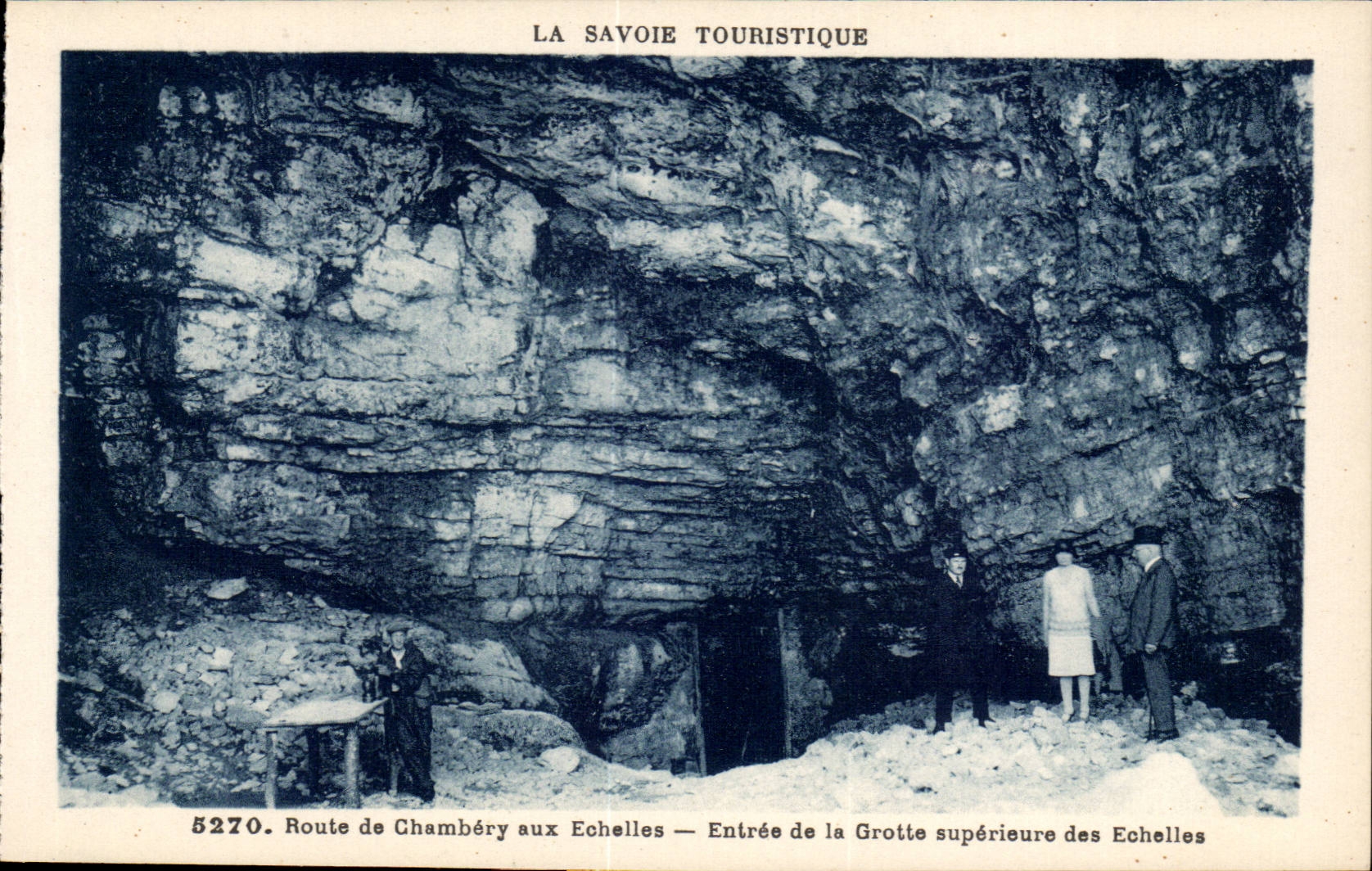 Entrée de la Grotte supérieure des Echelles — Route de Chambéry aux Echelles — LA SAVOIE TOURISTIQUE