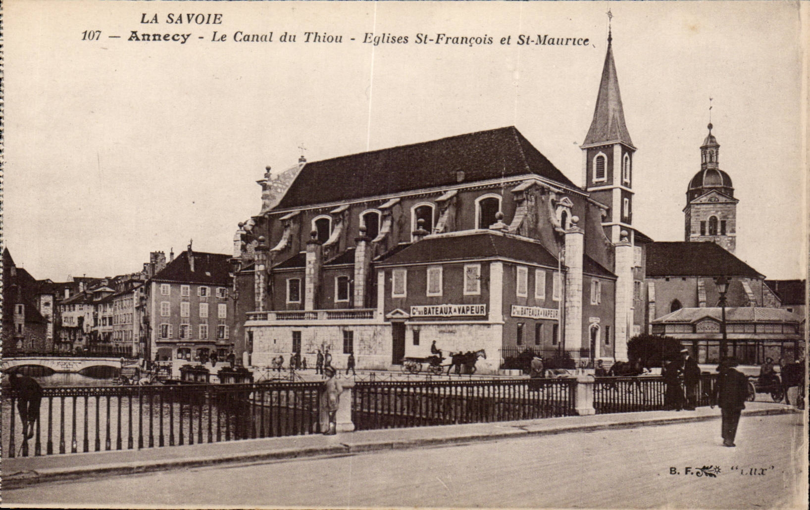 Annecy - Le Canal de Thiou Eglise St Francois et Saint Maurice - CPA 