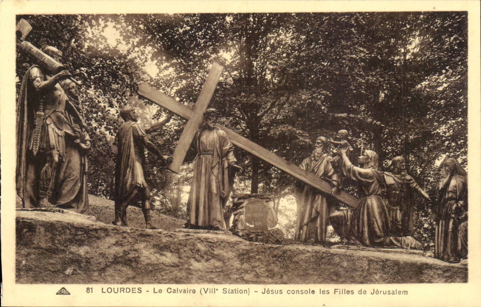 Lourdes - Le Calvaire (VIIIe Station) - Jésus console les Filles de Jérusalem