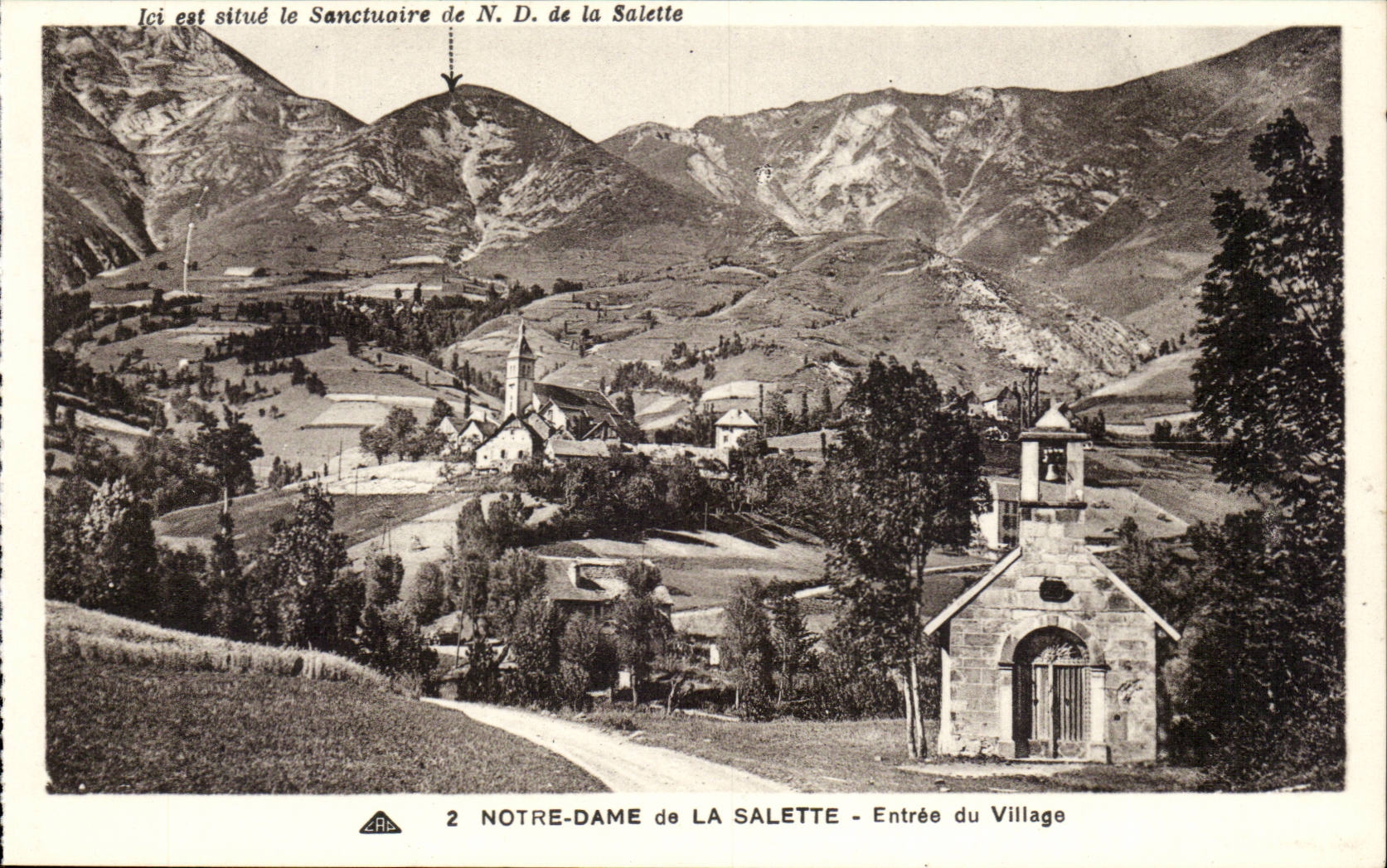 Dauphine - Notre Dame de la Salette - Entree du Village - CPA 
