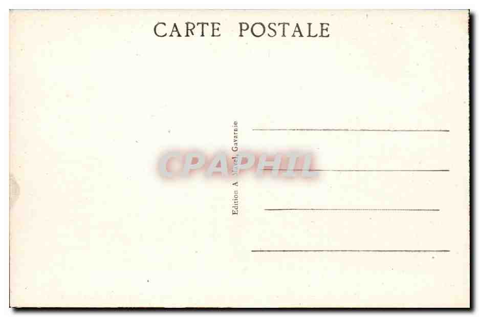 Gavarnie - Le Cirque et le Gave - La Cascade - CPA  — Verso