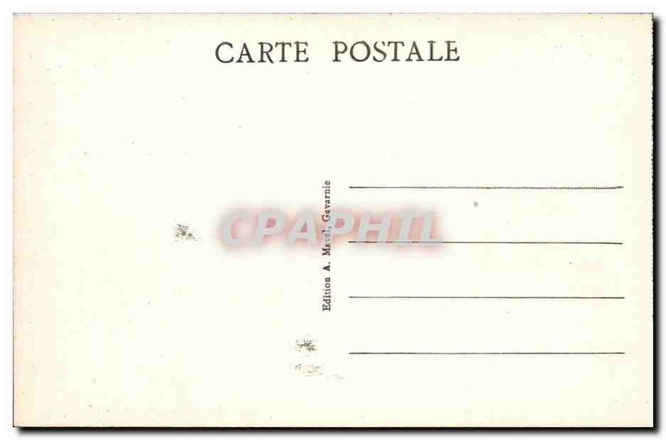 Gavarnie - Le Pic Blanc - CPA  — Verso