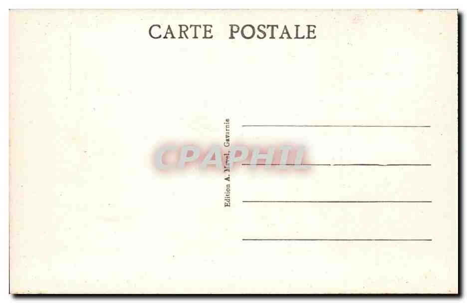 Gavarnie - Le Secugnia et l'Hotel du Vignemale - CPA  — Verso